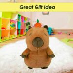 Capybara Soft Toy Cute Plushie Huggable Cuddly Stuffed Toy 35cm Dark Brown - Image 3