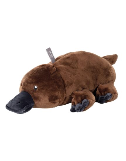 Fashy 0.8 Litre Cuddly Hot Water Bottle with Schnati Platypus Cover Soft Toy
