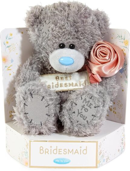 Me to You Best Bridesmaid 15cm Plush Bear Wedding Day Bridesmaid Gift Official Collection Animal Soft Toy