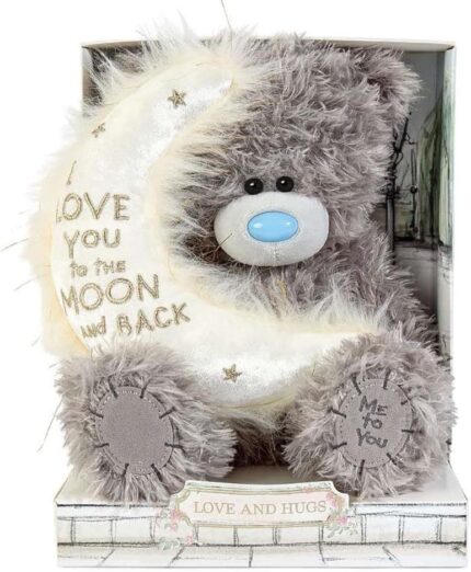 Me to You Tatty Teddy 'Love You To The Moon And Back' 19cm High Presented On Premium Gift Plinth Signature Collection