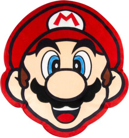 Nintendo Mario Head Cushion Character Plush Toy