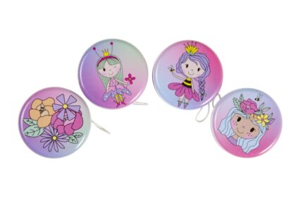 Pack of 12 Metal Yo-Yo Princess Theme Return Tops Fidget Toy
