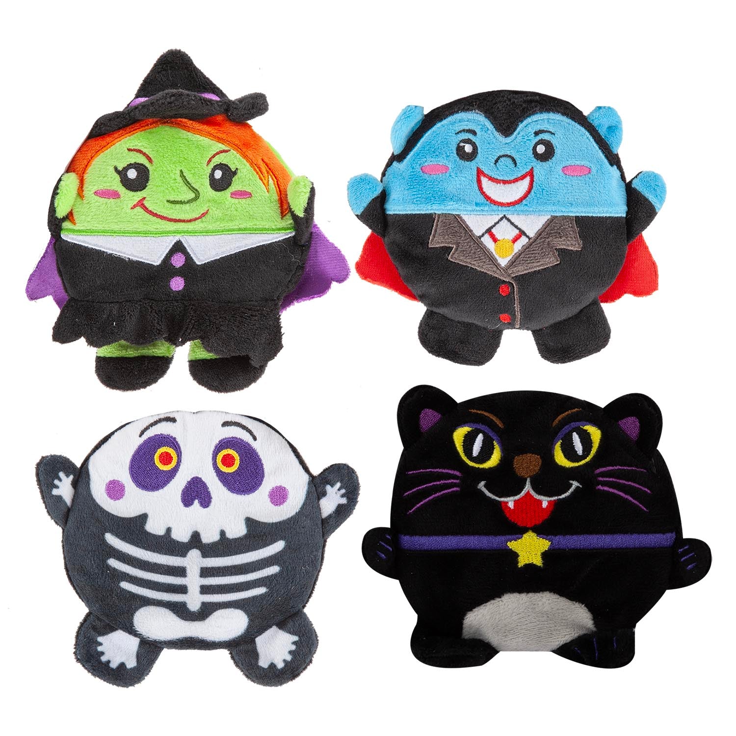pms-halloween-plush-sand-filled-toy-set-dracula-witch-skeleton-cat PMS Halloween Plush Sand-Filled Toy Set - Dracula