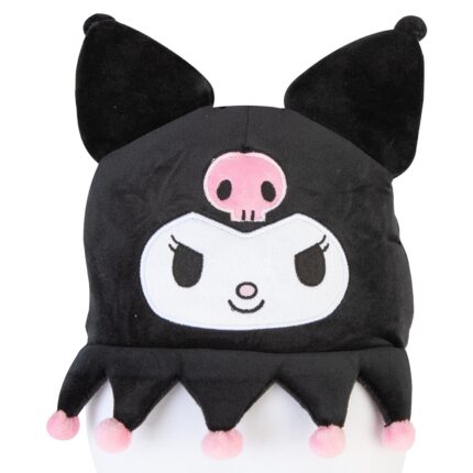 PMS Kuromi Oval Cushion Plush Black - 22cm x 16cm Character Plush Toy