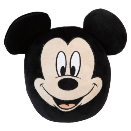 PMS Mickey Mouse Oval Cushion Plush Black - 22cm x 16cm Character Plush Toy