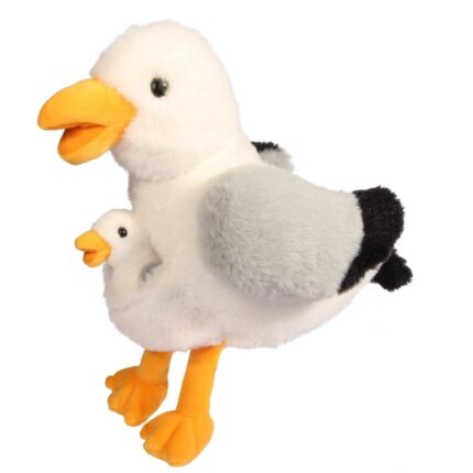 Sneaky Beaky Seagull Mother & Baby Soft Toy Animal Soft Toy