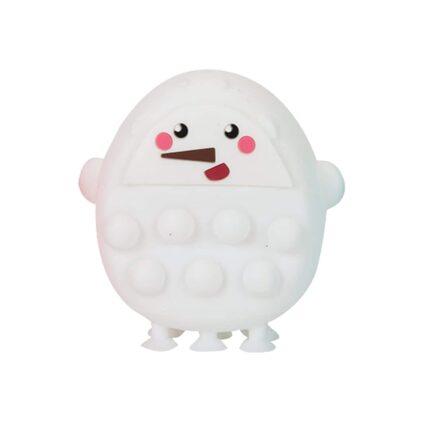 Snowman Pop It Bubble Christmas Fidget Toy 8cm Fidget Toy
