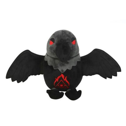 Something Different Raven Plush Toy - Grey/Black/Red - One Size Soft Toy