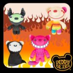 vfm-estore Deddy Bears Mystique Plush 30cm x 12.8cm Black - Halloween Coffin Box Collectable - Image 6