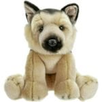 Alsatian Dog 30cm Plush Lifelike Toy - Natural World Collection Animal Soft Toy