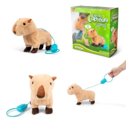 Animigos Curious Capybara – Interactive Capybara Toy Soft Toy