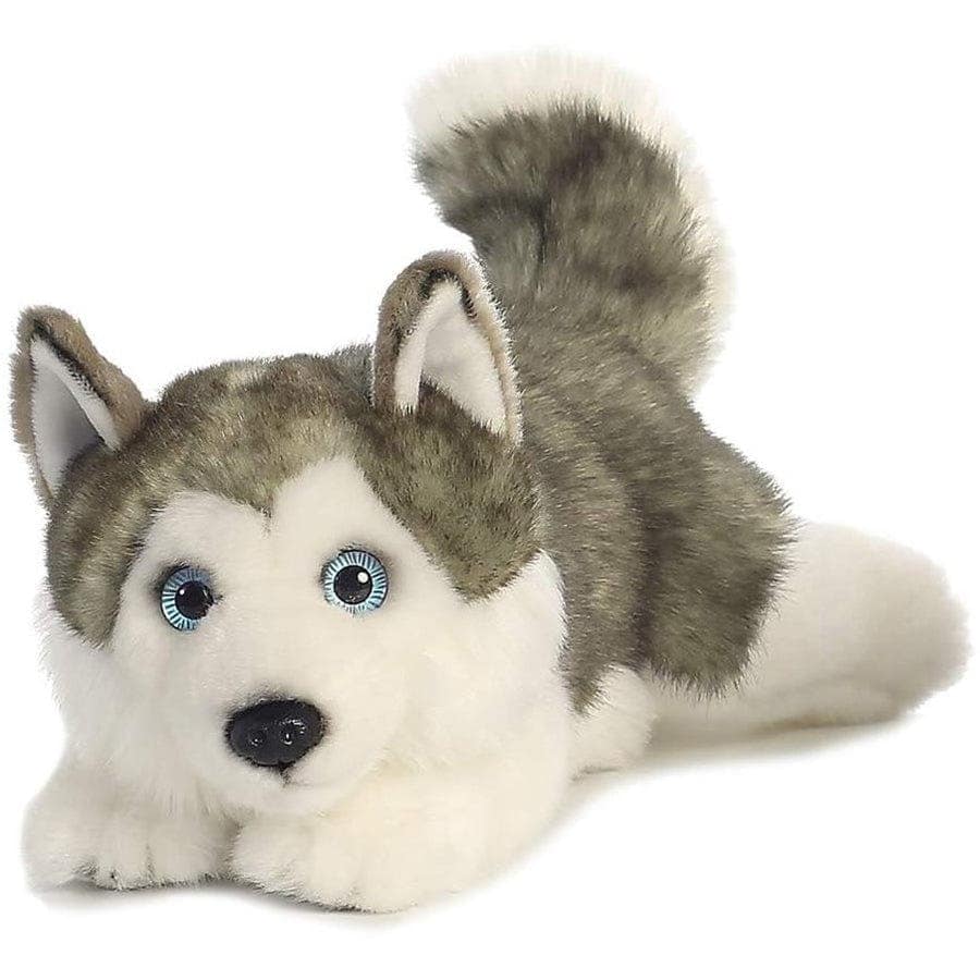 aurora-miyoni-husky-lying-28cm Aurora MiYoni Husky Lying 28cm Soft Toy