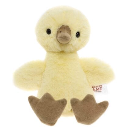 Bear & Me by Charlie Bears - Waddle Duckling Soft Plush Toy in Buttercup Yellow 23cm Tall Christmas Plush Toy