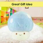 Blue Mushroom Mochi Soft Toy Cute Plushie Huggable Cuddly Plush 45cm Blue - Image 3