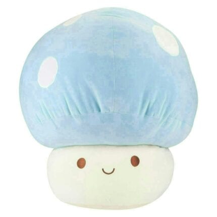 Blue Mushroom Mochi Soft Toy Cute Plushie Huggable Cuddly Plush 45cm Blue Christmas Plush Toy
