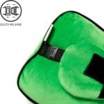 Creeper shaped plush travel pillow and eye mask. Kids travel accessories for sleeping on airplane. Flight plane neck pillow. - Image 5