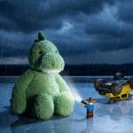 Gosh! Green Dinosaur Plush Softie Toy - Image 2