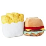 Hallmark Jumbo Better Together Burger And Fries Magnetic Soft Toy Pair - Image 4
