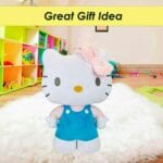 Hello Kitty Soft Toy Large Plush Blue Cute Plush Huggable Cuddly 50cm Blue - Image 3