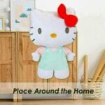 Hello Kitty Soft Toy Large Plush Light Blue Cute Plush Huggable Cuddly 50cm Blue - Image 4