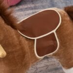 HOMCOM Kids Plush Rocking Horse w/ Moving Mouth Tail Sounds 18-36 Months Brown - Image 9