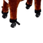 HOMCOM Kids Walking Ride on Horse Toy Plush Walk Pony with Wheels Sound - Image 9
