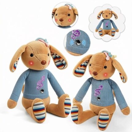 Interactive Baby Musical Plush Toy - Touch Sensor Light Up Stuffed Animal with Lullabies