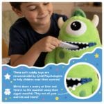 Kids Worry Yummy Jumbo Cuddly Monster Plush Soft Toy With Zip Up Mouth Pocket Comfort Gift - Image 4