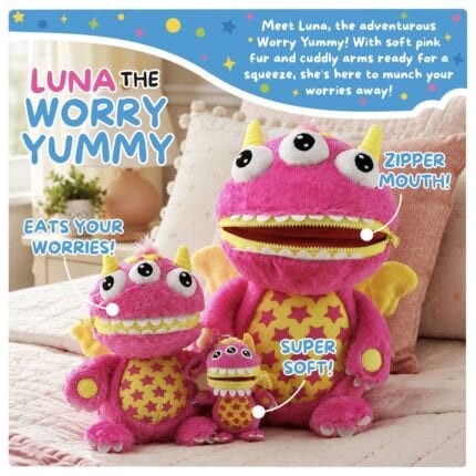 Large and Clip-On Sizes Included Plush Keyring