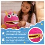 Kids Worry Yummy Monster Cuddly Plush Toy Gift Set of 3 - Jumbo, Large and Clip-On Sizes Included - Image 4