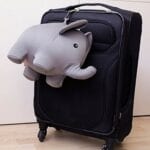 Kikkerland Zip & Flip Stuffed Elephant Travel Pillow - Image 3