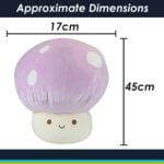 Lilac Mushroom Mochi Soft Toy Cute Plushie Huggable Cuddly Plush 45cm Lilac - Image 2