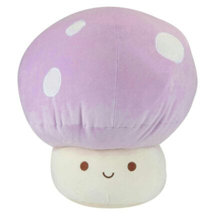 Lilac Mushroom Mochi Soft Toy Cute Plushie Huggable Cuddly Plush 45cm Lilac Christmas Plush Toy