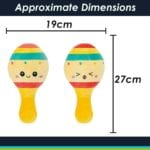 Maracas Soft Toy Cute Plushie Huggable Cuddly Stuffed Toy 27cm Multi - Image 2