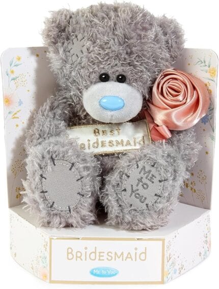 Me to You Best Bridesmaid 15cm Plush Bear Wedding Day Bridesmaid Gift Official Collection Animal Soft Toy
