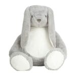 Mumbles Childrens/Kids Zippie Giant Bunny - Grey - XL Animal Soft Toy