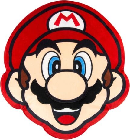 Nintendo Mario Head Cushion Character Plush Toy