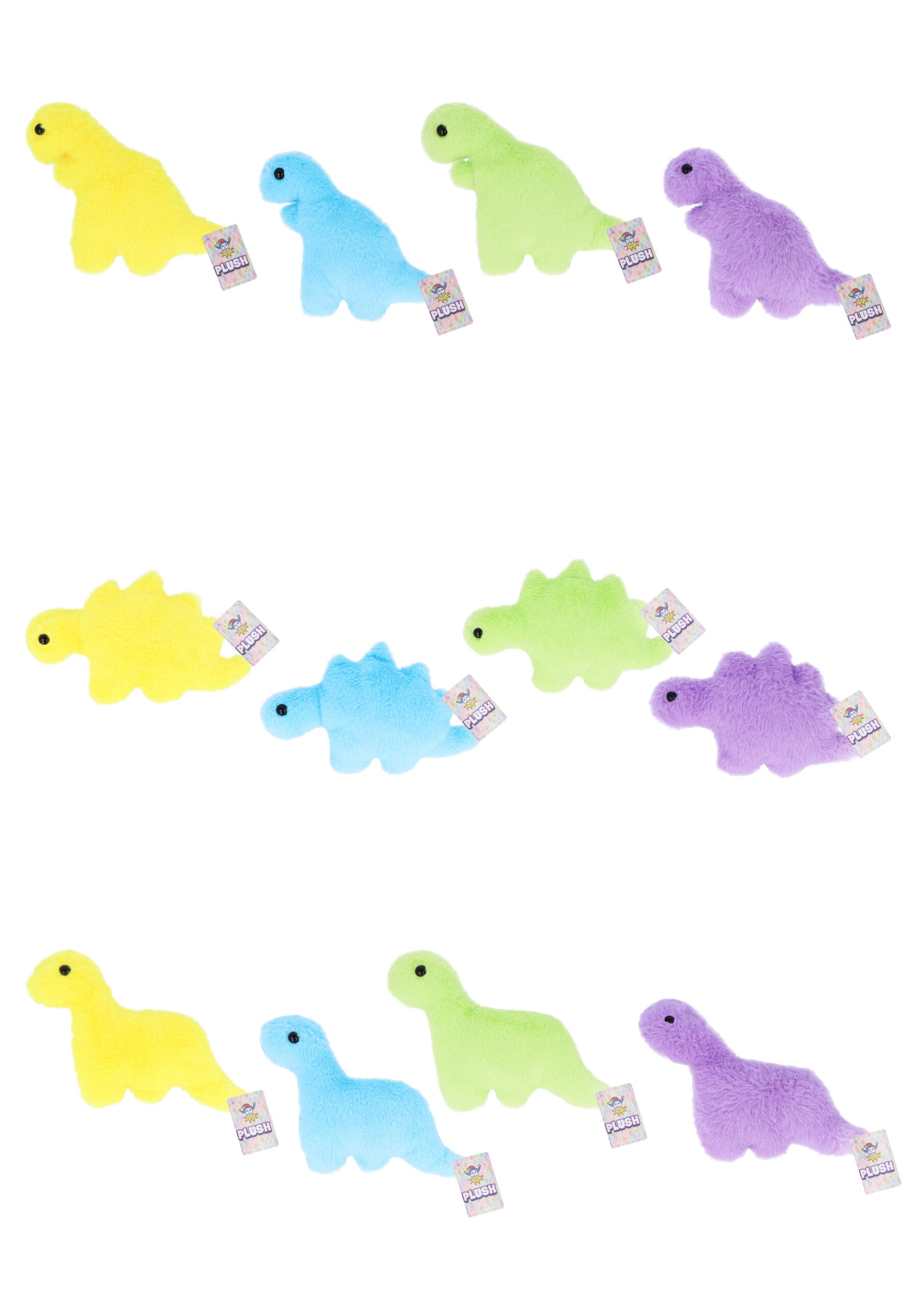 pack-of-12-flat-dinosaur-plushies-25cm Pack of 12 Flat Dinosaur Plushies 25cm Animal Soft Toy