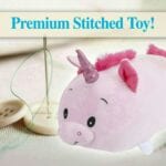 Pink Roly Poly Unicorn 40cm Large Cute Plush Toy - Oh So Soft - Image 2