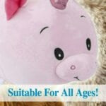 Pink Roly Poly Unicorn 40cm Large Cute Plush Toy - Oh So Soft - Image 4