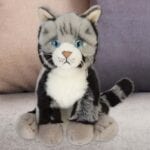 PMS American Short Hair Cat Soft Toy Grey - 30cm x 12cm - Image 6