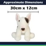 PMS Bull Terrier Plush Toy White - Realistic 30cm x 12cm - Image 2