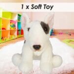 PMS Bull Terrier Plush Toy White - Realistic 30cm x 12cm - Image 3