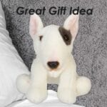 PMS Bull Terrier Plush Toy White - Realistic 30cm x 12cm - Image 4