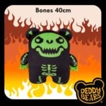 PMS Deddy Bears Bones Plush Toy 40cm - Black, Coffin Box - Image 3