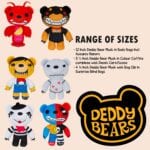 PMS Deddy Bears Filippe-Flopp Plush Toy 30cm x 12.8cm - White, Coffin Box - Image 7