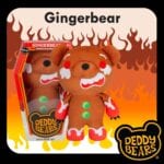 PMS Deddy Bears Gingerbear Soft Toy 30cm x 12.8cm - Brown in Coffin Box - Image 3
