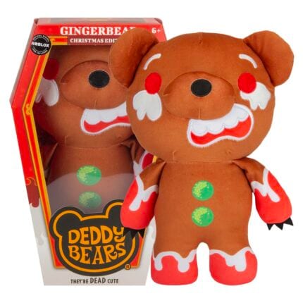 PMS Deddy Bears Gingerbear Soft Toy 30cm x 12.8cm - Brown in Coffin Box Seasonal Plush Toy