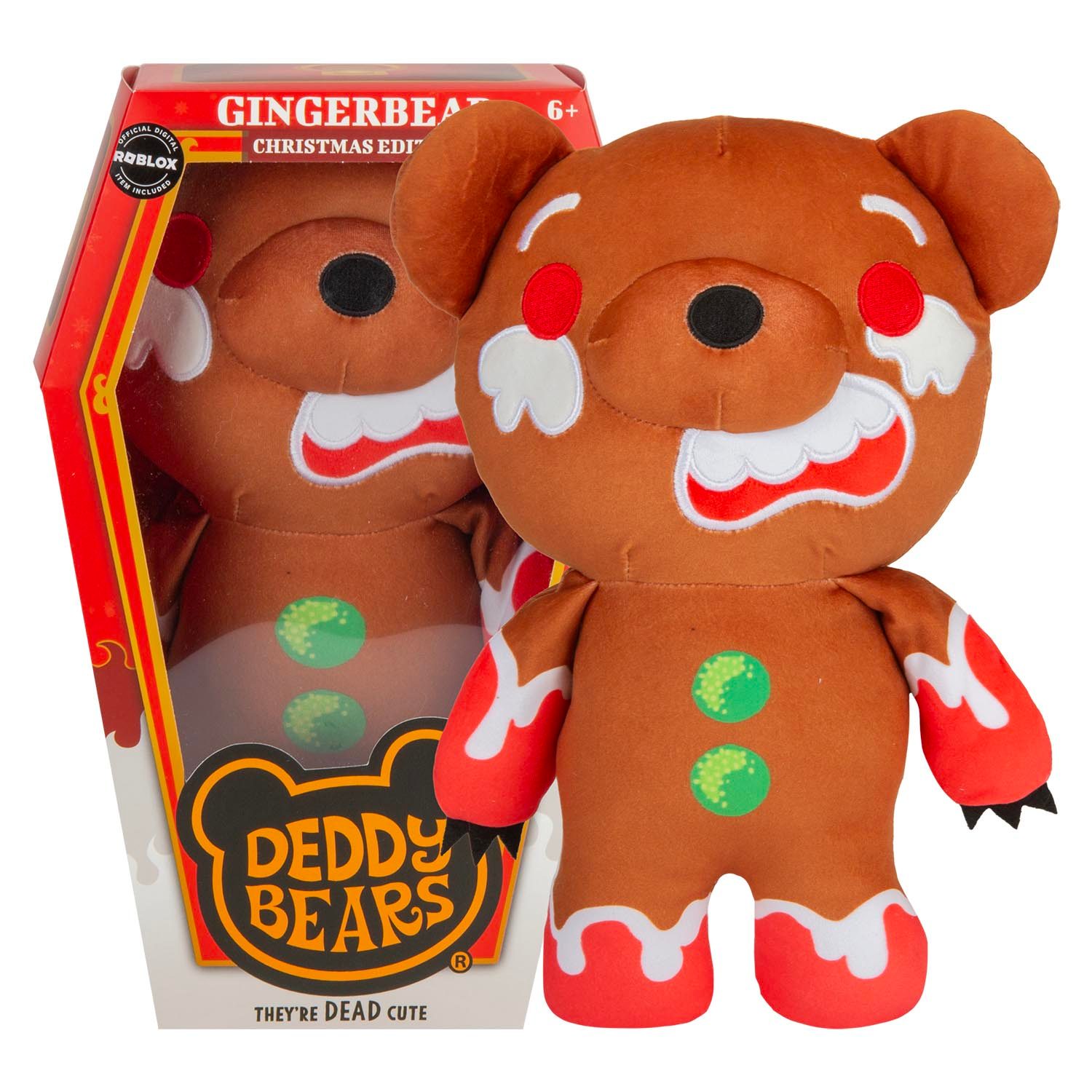 pms-deddy-bears-gingerbear-soft-toy-30cm-x-12-8cm-brown-in-coffin-box PMS Deddy Bears Gingerbear Soft Toy 30cm x 12.8cm - Brown in Coffin Box Seasonal Plush Toy