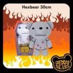 PMS Deddy Bears Hexbear Plush Toy 30cm x 12.8cm - Grey Coffin Box - Image 3